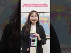 Jak kontrolować prędkość pompy w trybie MPPT w celu regulacji przepływu wody?