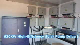 Wysokowydajny napęd pompy solarnej o mocy 630 kW